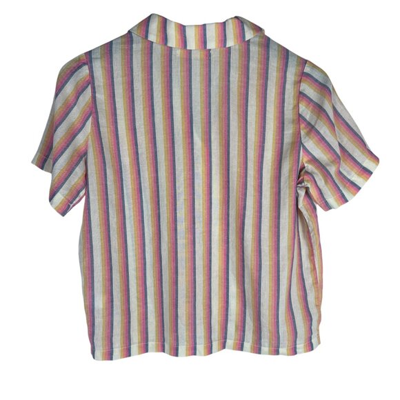 NWT Marine Layer Doze Short Sleeve PJ Pajama Top in Retro Ombre Stripe Size XS - Picture 7 of 8